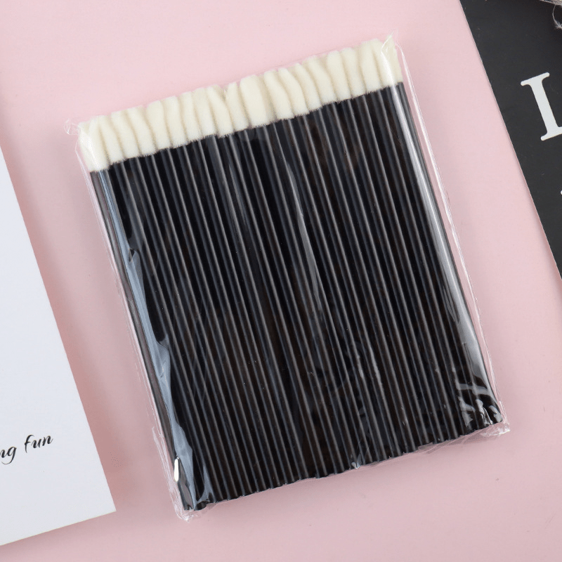 Hollow lip brush - white - 50 pcs - 1 pack | LS Collection - Lash SocialOption2